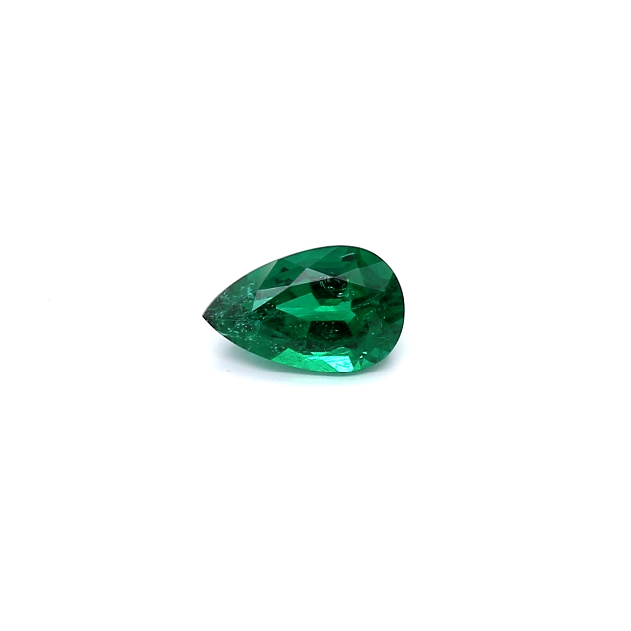 0.51ct Pear Shape Emerald, Minor Oil, Zimbabwe - 6.99 x 4.41 x 3.14mm