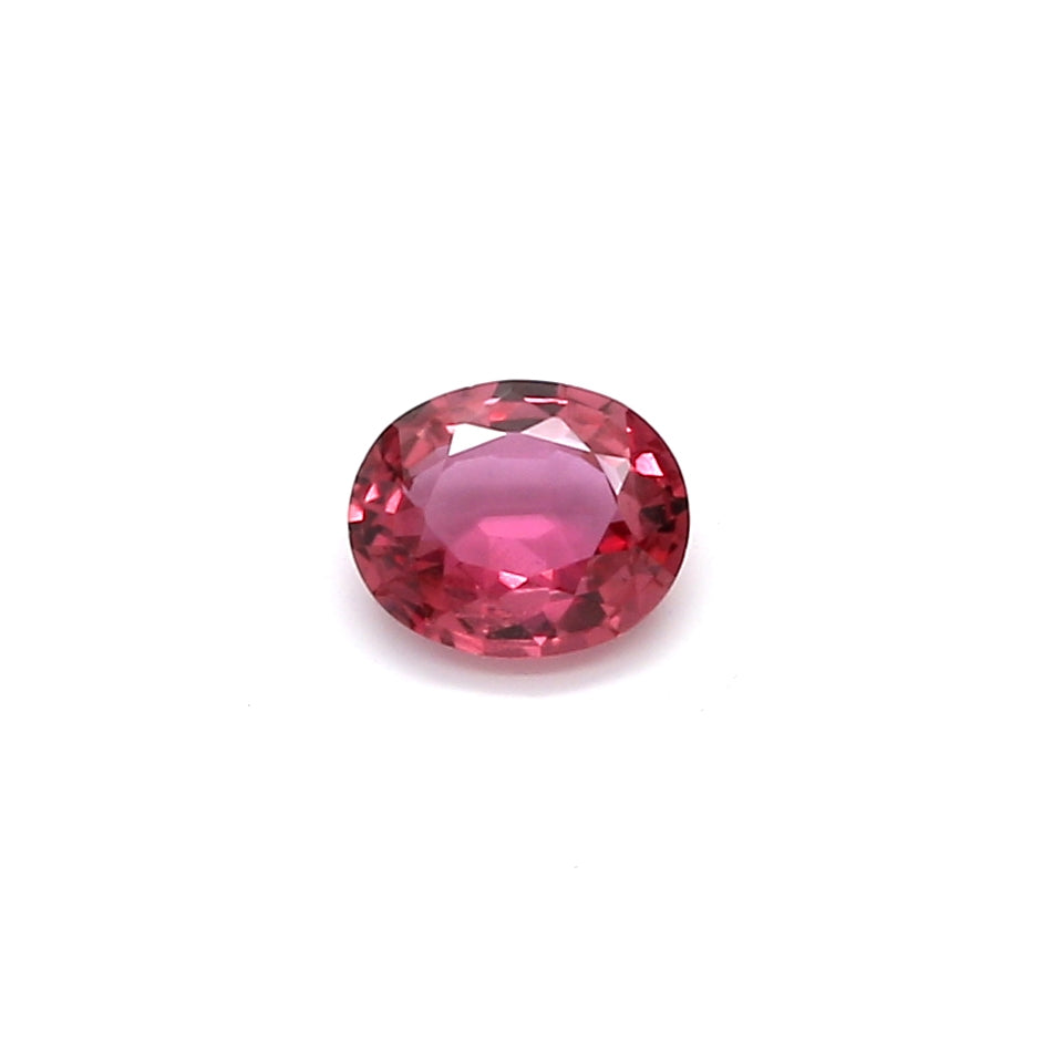 0.51ct Orangy Pink, Oval Sapphire, Heated, Thailand - 5.41 x 4.54 x 2.26mm