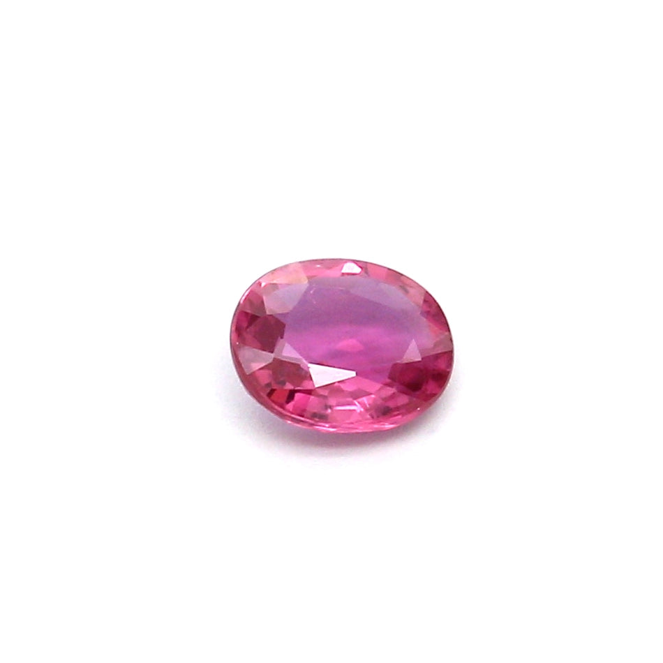 0.52ct Purplish Pink, Oval Sapphire, Heated, Thailand - 5.49 x 4.51 x 2.16mm