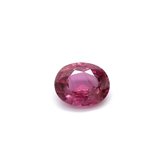 0.53ct Purplish Pink, Oval Sapphire, Heated, Thailand - 5.52 x 4.53 x 2.37mm