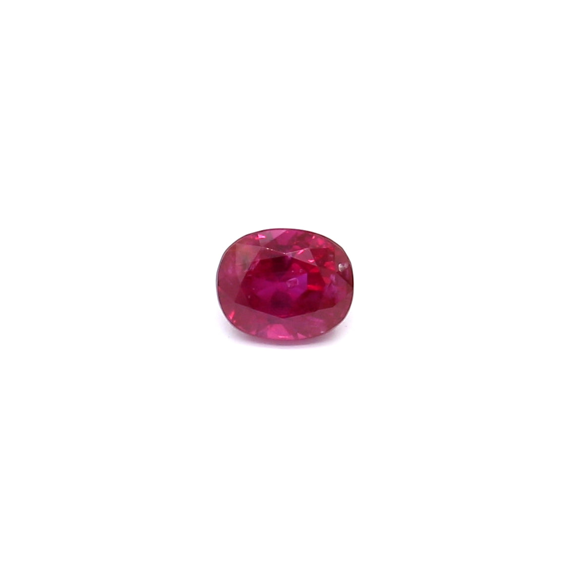 0.54ct Purplish Red, Oval Ruby, No Heat, Myanmar - 4.80 x 3.93 x 3.25mm