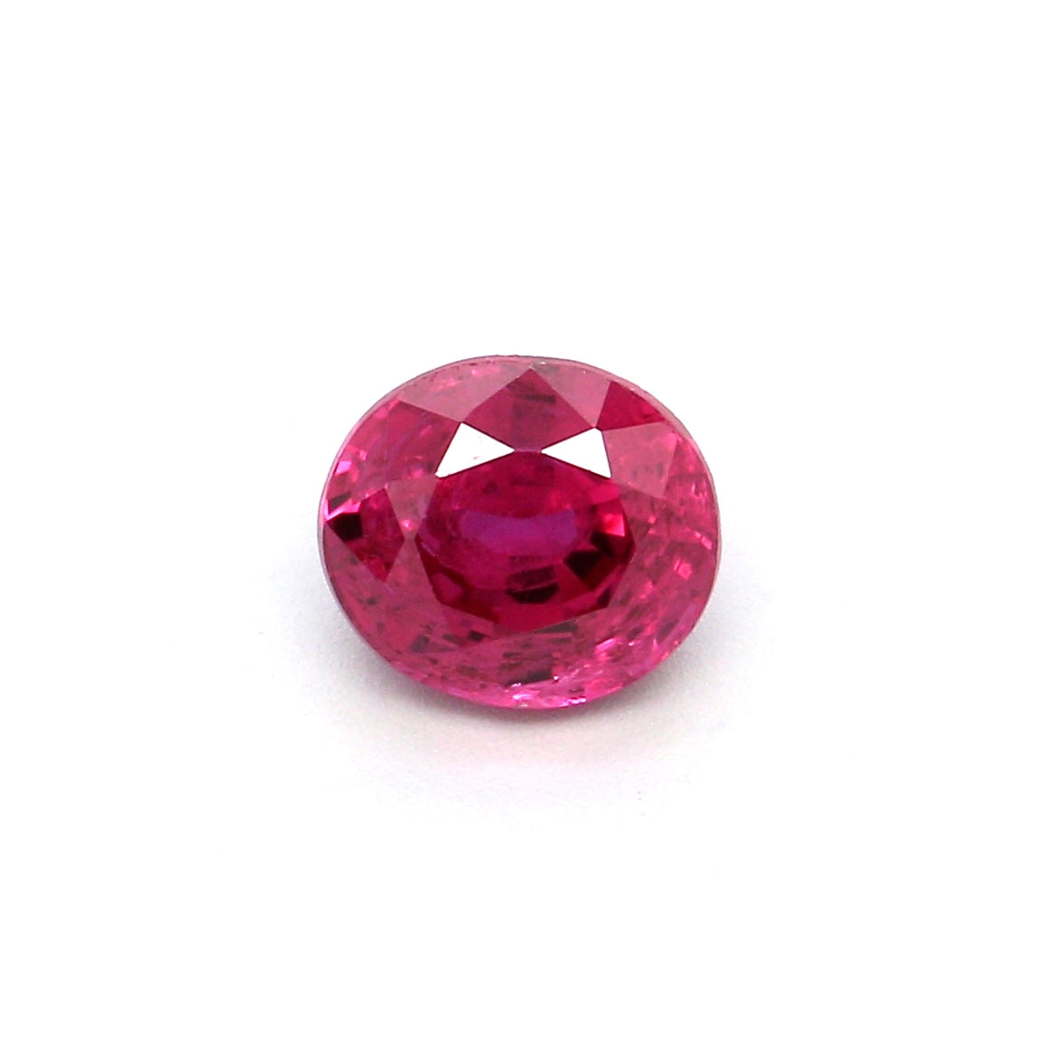 0.56ct Pinkish Red, Oval Ruby, H(a), Thailand - 4.90 x 4.32 x 3.18mm