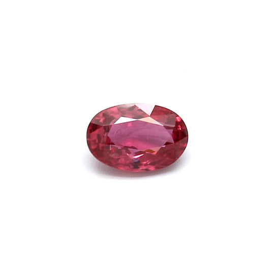 0.58ct Orangy Pink, Oval Sapphire, Heated, Thailand - 6.03 x 4.02 x 2.64mm