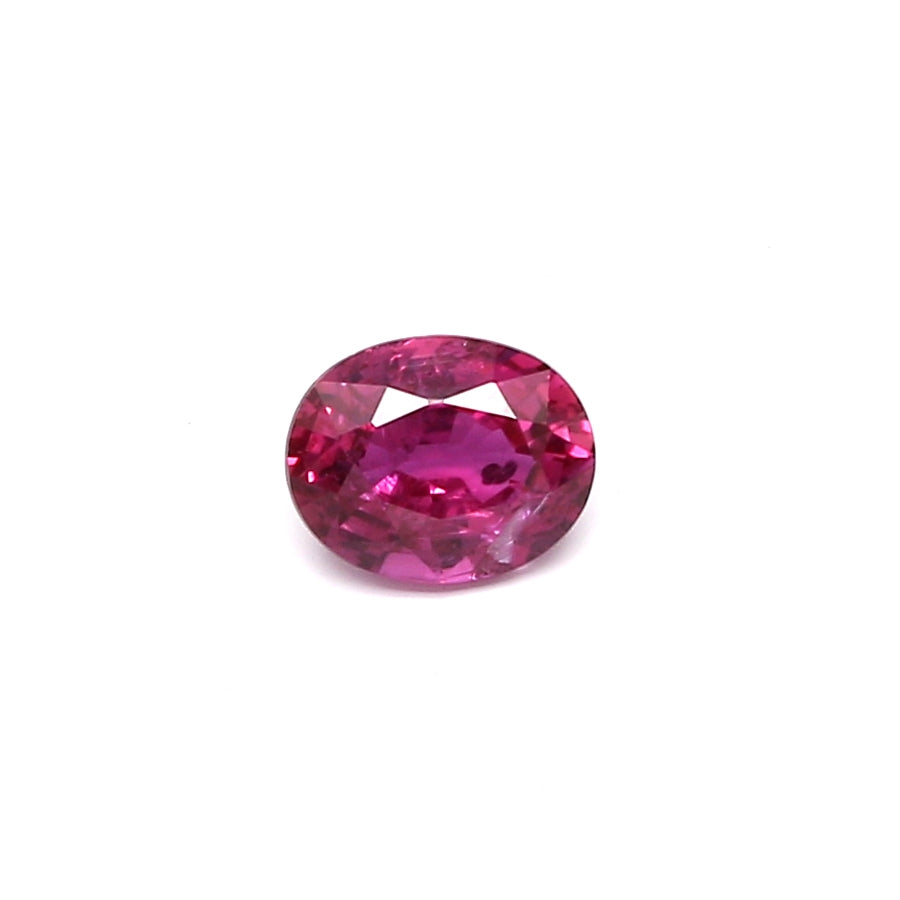 0.59ct Purplish Pink, Oval Sapphire, Heated, Thailand - 5.49 x 4.37 x 2.81mm