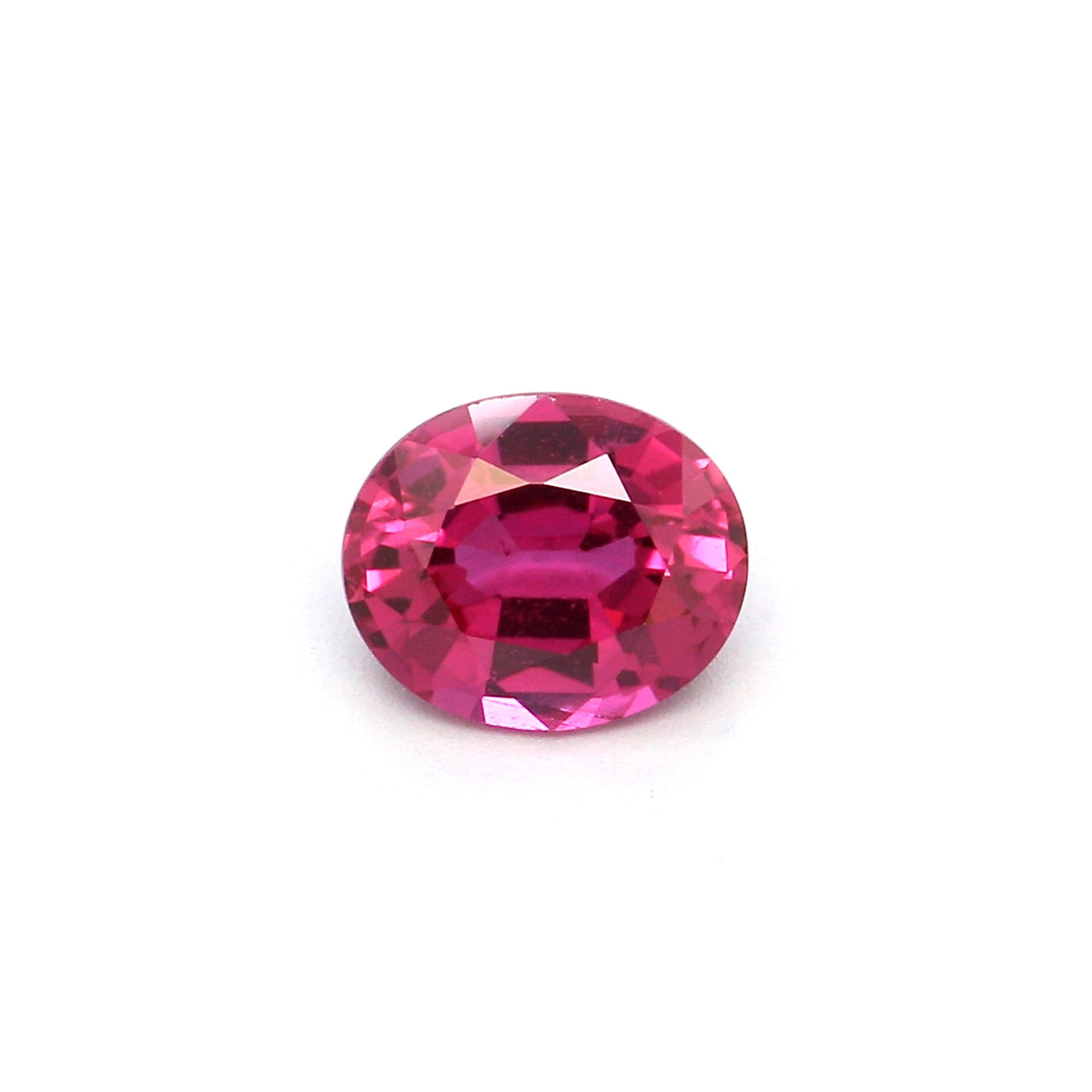 0.59ct Pink, Oval Sapphire, Heated, Basaltic - 5.53 x 4.62 x 2.83mm