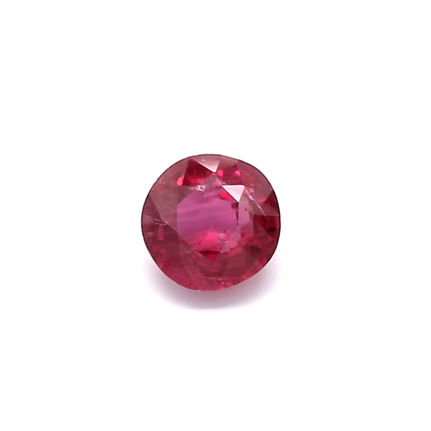 0.60ct Round Ruby, H(a), Thailand - 4.76 x 4.85 x 2.99mm