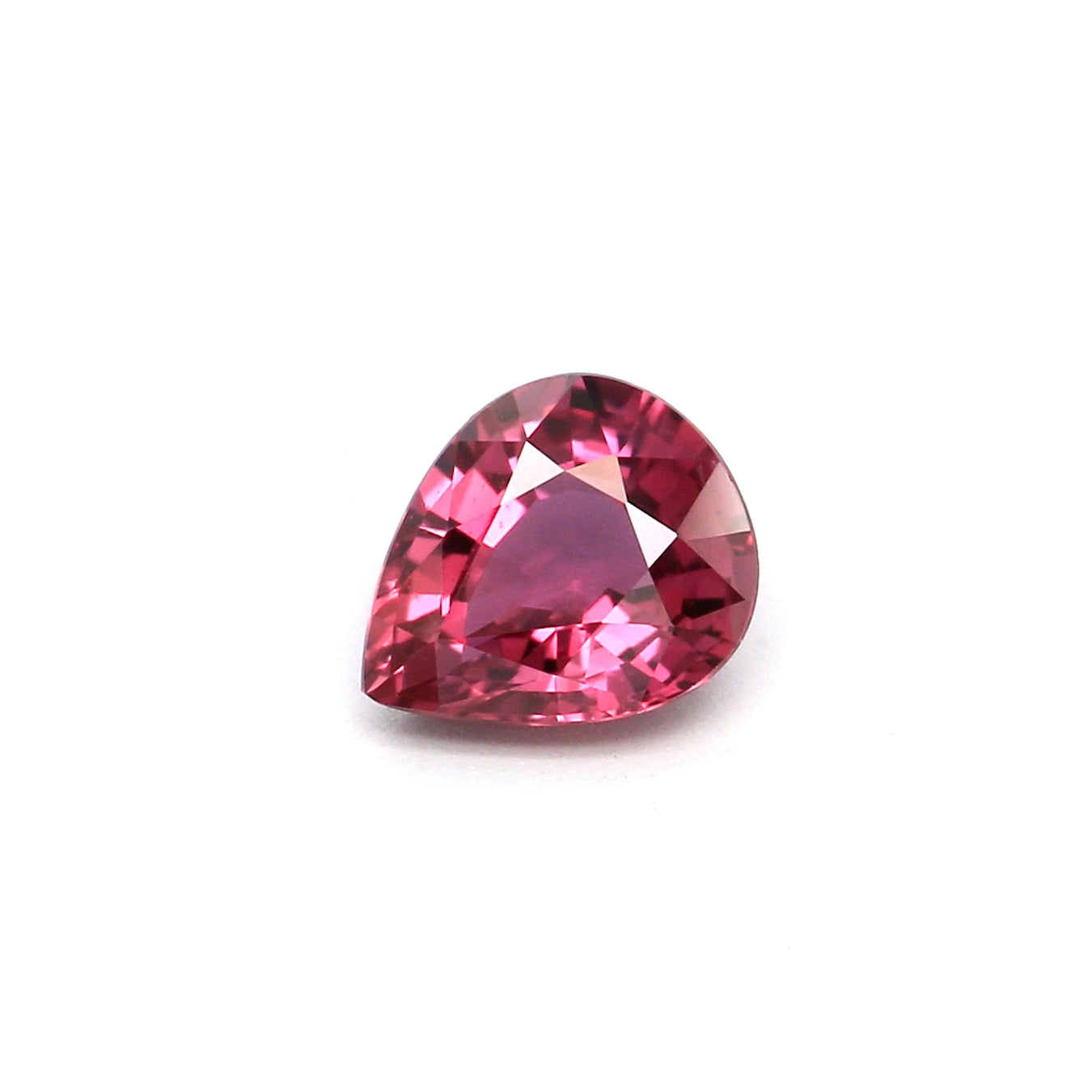 0.60ct Purplish Pink, Pear Shape Sapphire, Heated, Thailand - 5.83 x 4.82 x 2.80mm