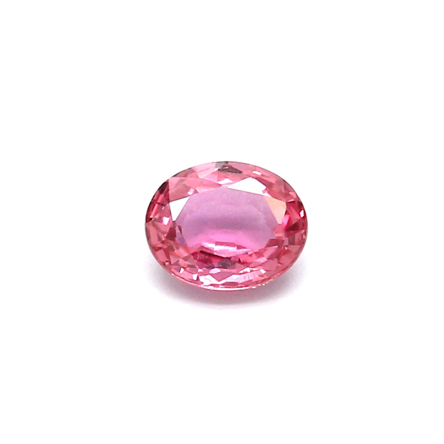 0.60ct Orangy Pink, Oval Sapphire, Heated, Thailand - 5.53 x 4.52 x 2.50mm