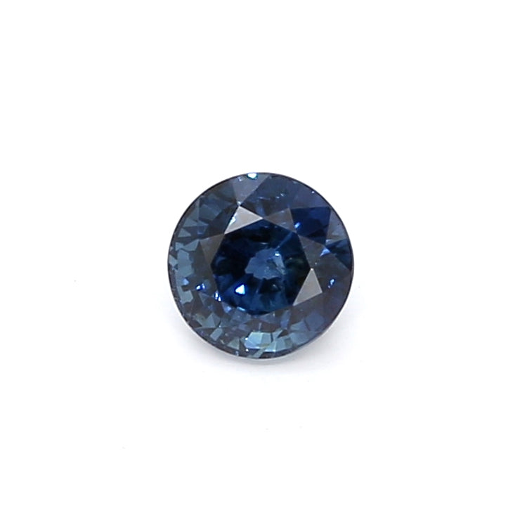 0.61ct Round Sapphire, Heated, Basaltic - 4.67 x 4.72 x 3.42mm