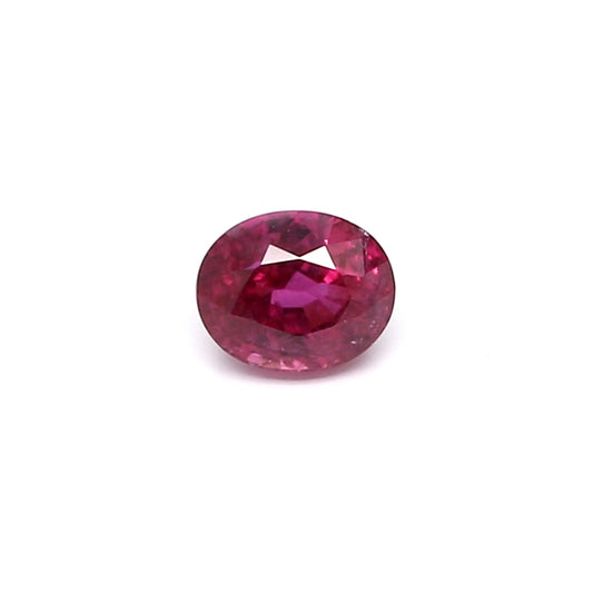 0.61ct Purplish Pink, Oval Sapphire, Heated, Thailand - 5.03 x 4.09 x 3.36mm