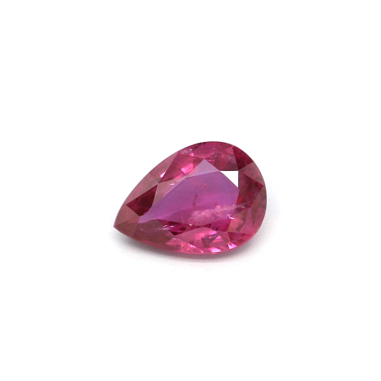 0.62ct Purplish Pink, Pear Shape Sapphire, Heated, Thailand - 6.76 x 4.86 x 2.27mm