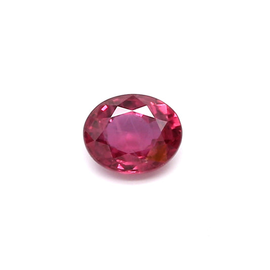 0.62ct Purplish Pink, Oval Sapphire, Heated, Thailand - 5.51 x 4.49 x 2.71mm