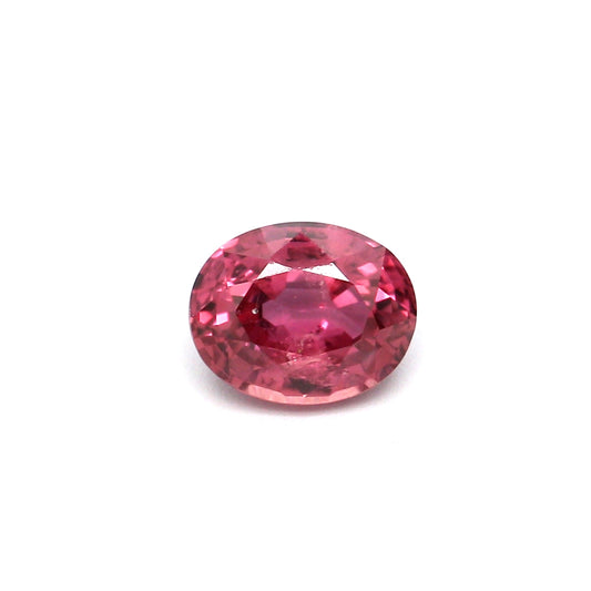 0.62ct Orangy Pink, Oval Sapphire, Heated, Thailand - 5.49 x 4.39 x 2.94mm