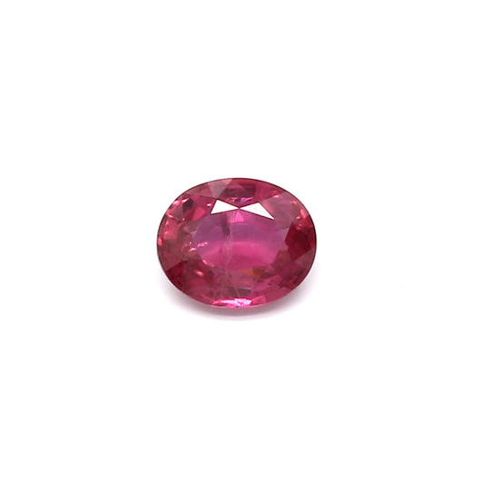 0.62ct Purplish Pink, Oval Sapphire, Heated, Thailand - 5.55 x 4.50 x 2.68mm