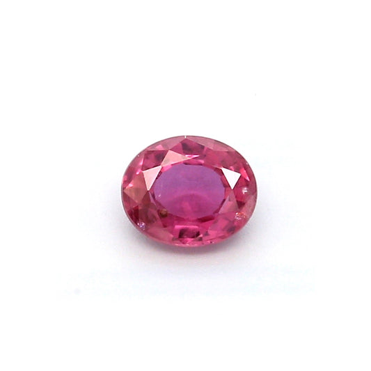 0.64ct Purplish Pink, Oval Sapphire, Heated, Thailand - 5.53 x 4.53 x 2.74mm