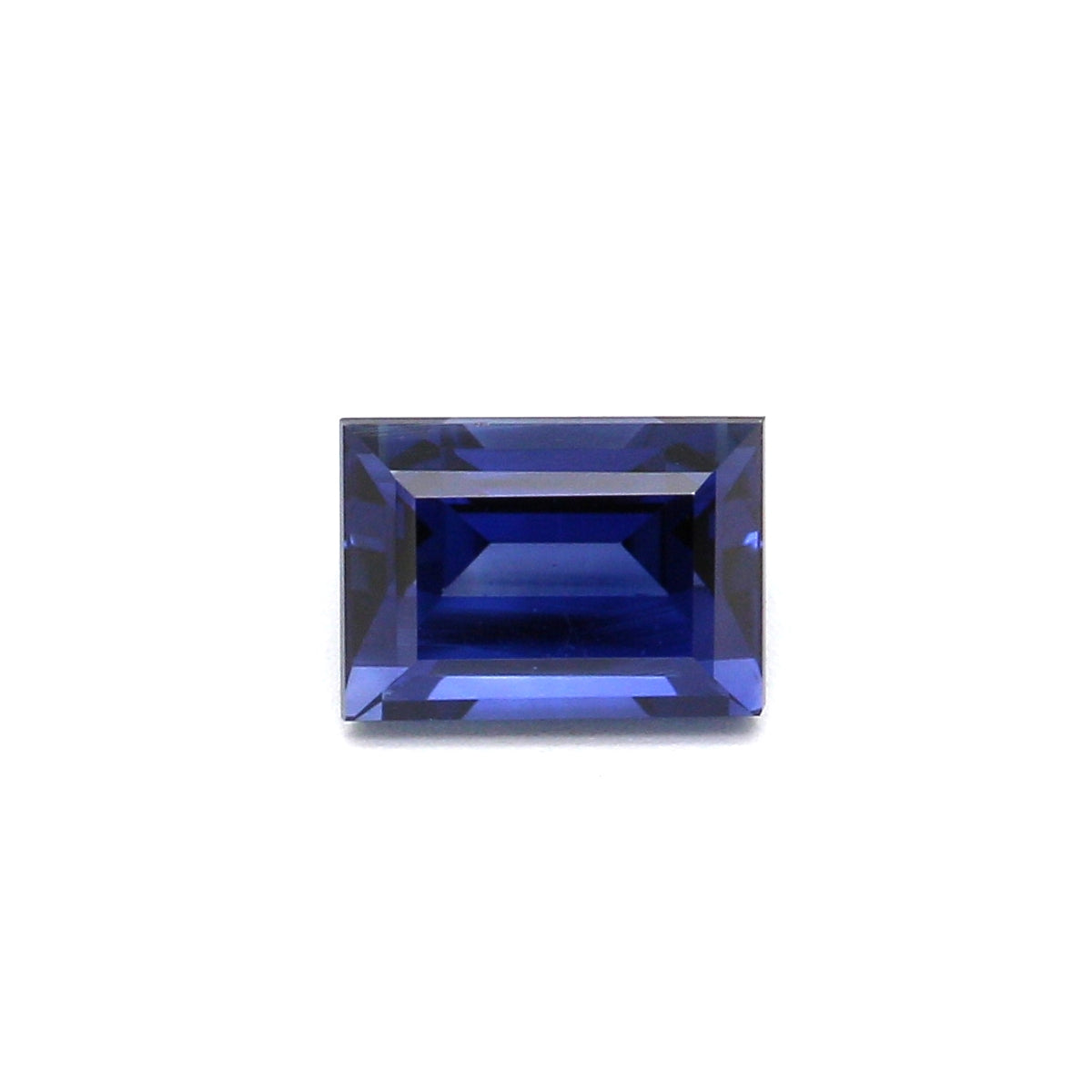 0.66ct Blue Baguette Sapphire, Heated, Thailand - 5.14 x 3.68 x 3.14mm