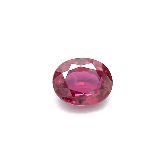 0.67ct Purplish Pink, Oval Sapphire, Heated, Thailand - 5.58 x 4.56 x 2.74mm