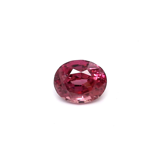 0.67ct Purplish Pink, Oval Sapphire, Heated, Thailand - 5.44 x 4.44 x 3.28mm