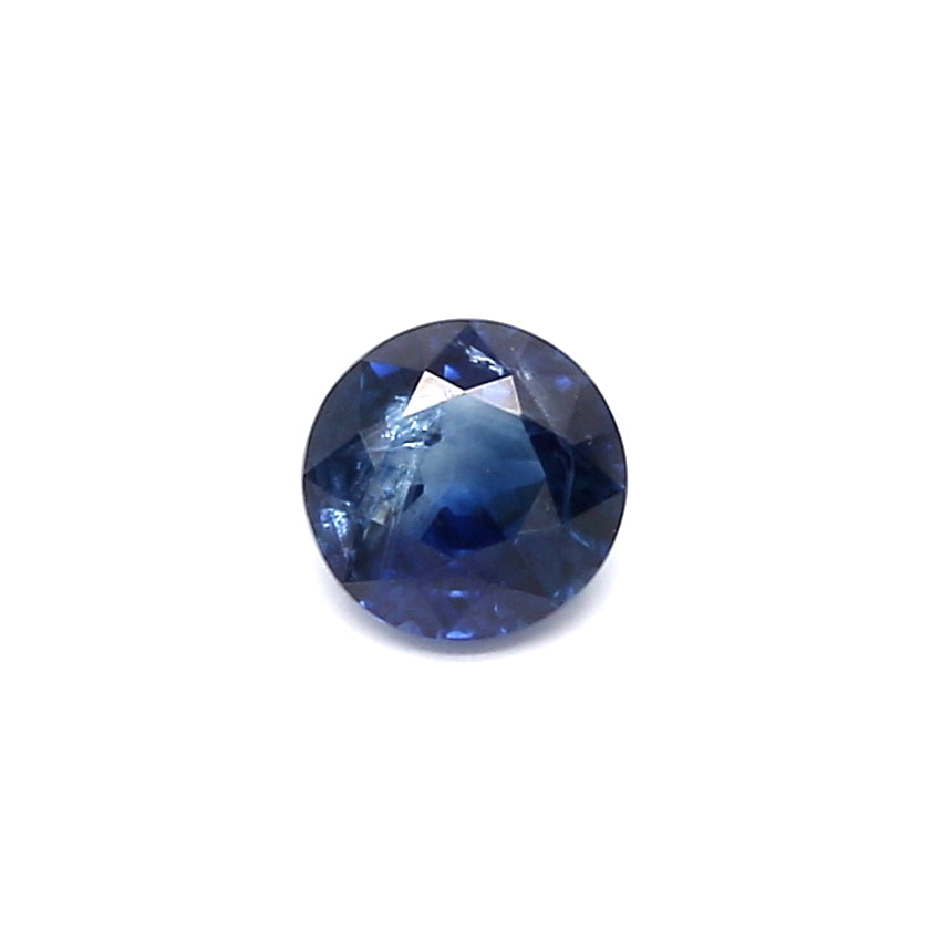 0.68ct Round Sapphire, Heated, Basaltic - 5.12 x 5.19 x 3.07mm