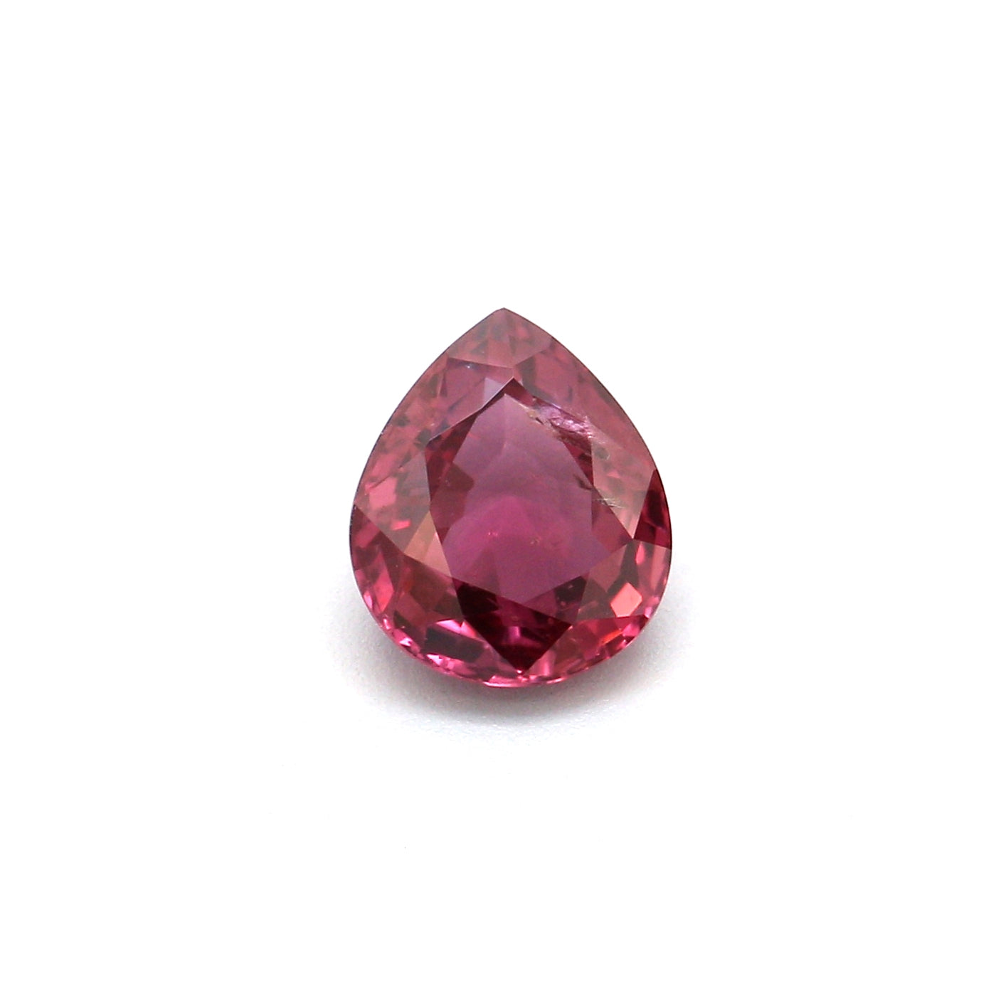 0.68ct Purplish Red, Pear Shape Ruby, Heated, Thailand - 6.02 x 5.00 x 2.77mm
