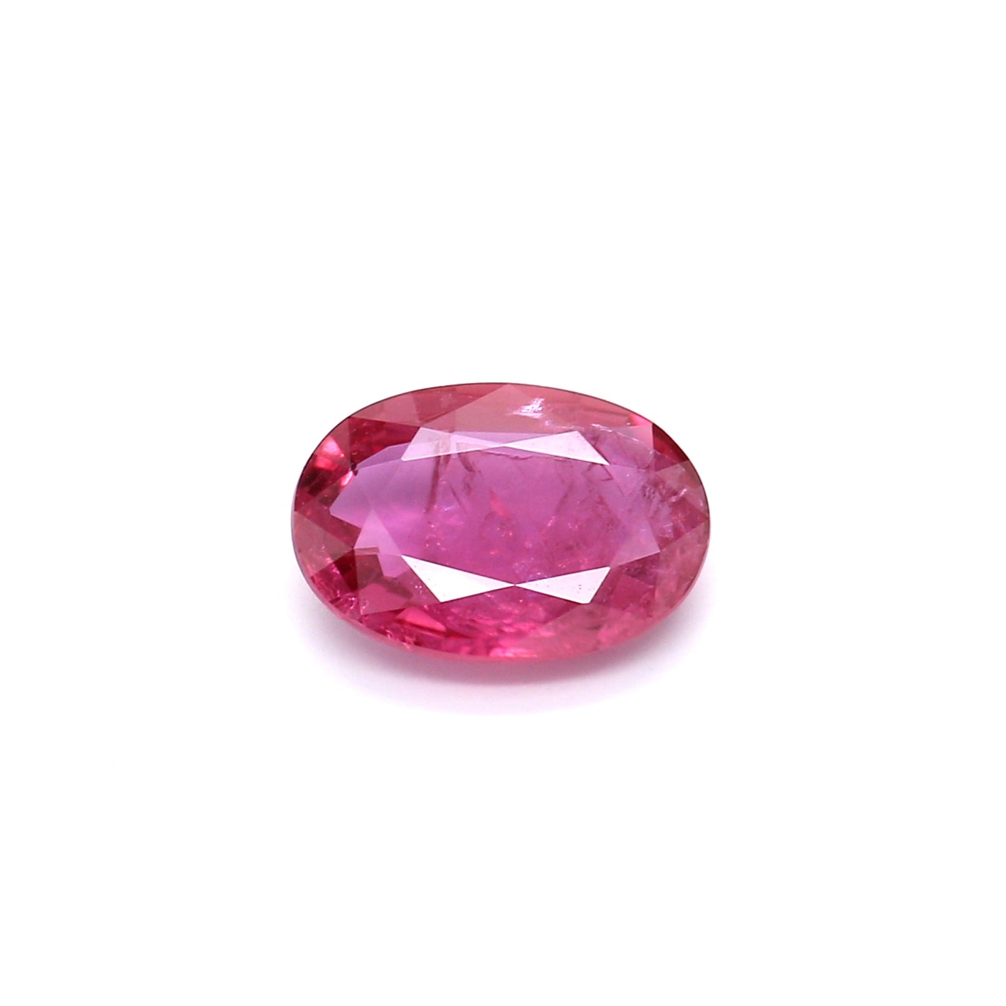 0.69ct Pinkish Red, Oval Ruby, H(a), Thailand - 6.98 x 4.98 x 2.06mm