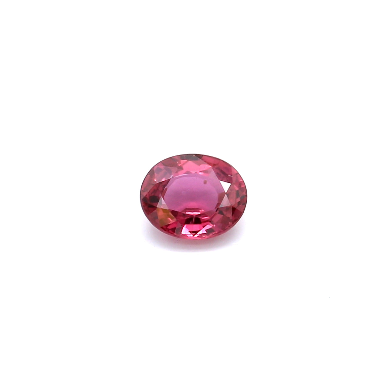 0.70ct Pinkish Red, Oval Ruby, Heated, Thailand - 5.98 x 4.94 x 2.59mm