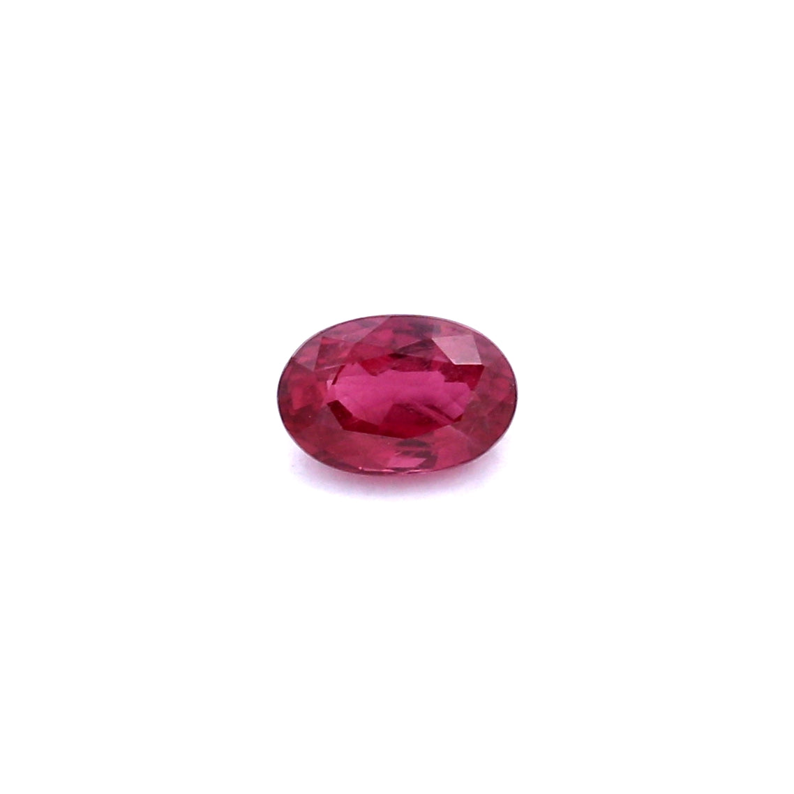 0.71ct Pinkish Red, Oval Ruby, Heated, Thailand - 6.05 x 4.06 x 3.08mm
