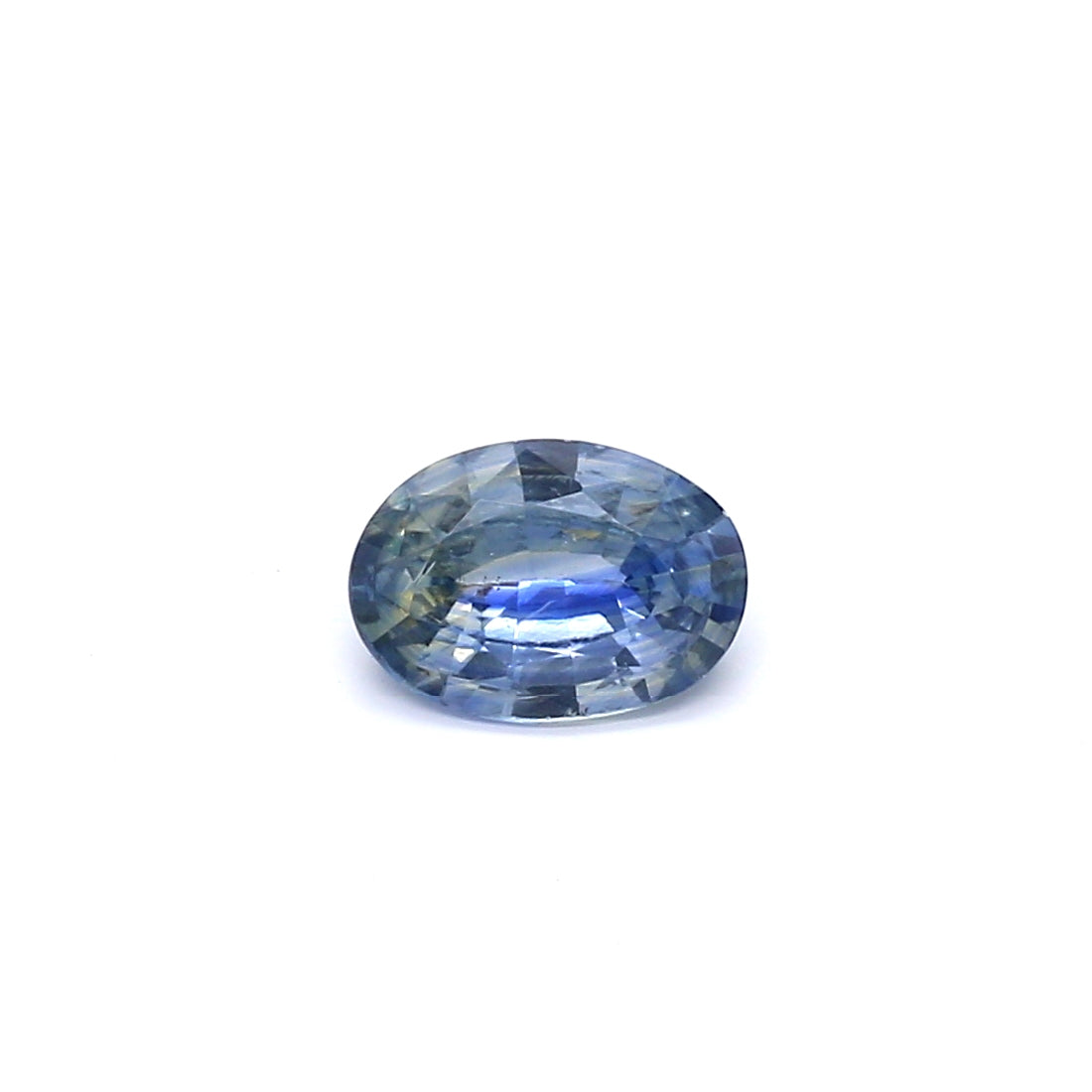 0.76ct Greenish Blue, Oval Sapphire, Heated, Sri Lanka - 7.03 x 5.02 x 2.58mm