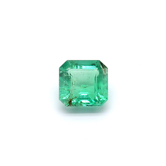 0.79ct Octagon Emerald, Minor Oil, Zambia - 5.89 x 5.75 x 3.21mm
