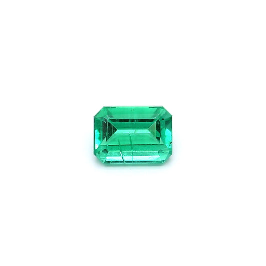 0.85ct Octagon Emerald, Minor Oil, Zambia - 6.57 x 4.78 x 3.48mm