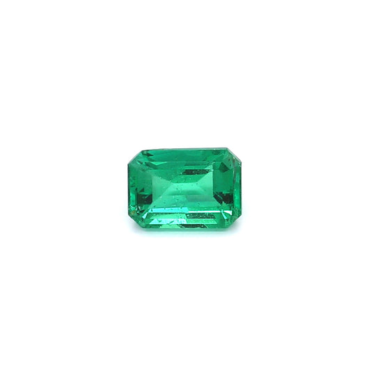 0.86ct Octagon Emerald, Minor Oil, Zambia - 6.76 x 4.83 x 3.69mm