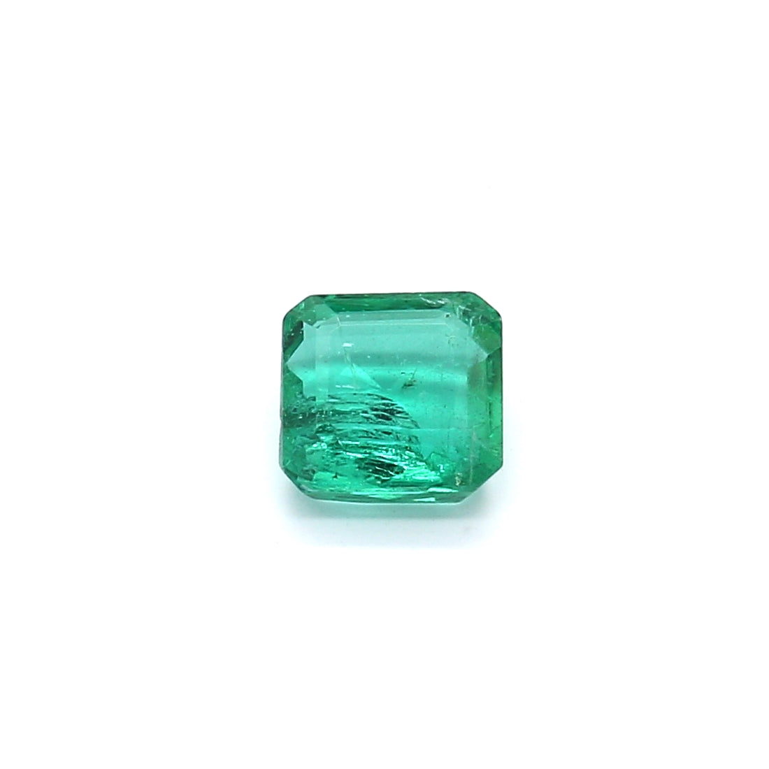 0.87ct Octagon Emerald, Moderate Oil, Zambia - 5.61 x 5.50 x 3.08mm