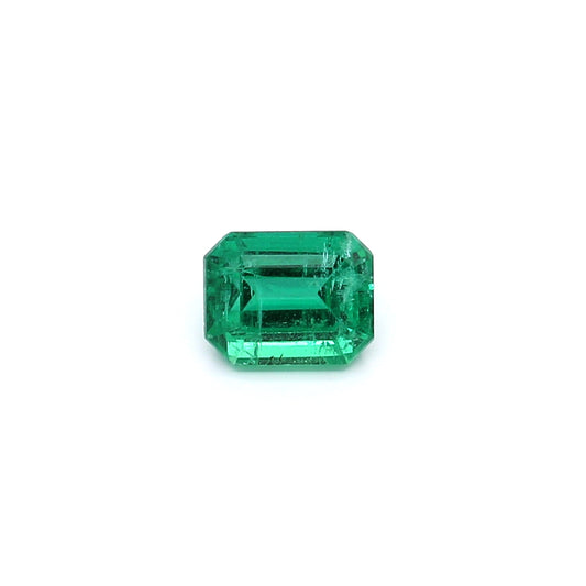 0.87ct Octagon Emerald, Moderate Oil, Russia - 6.37 x 5.03 x 3.76mm
