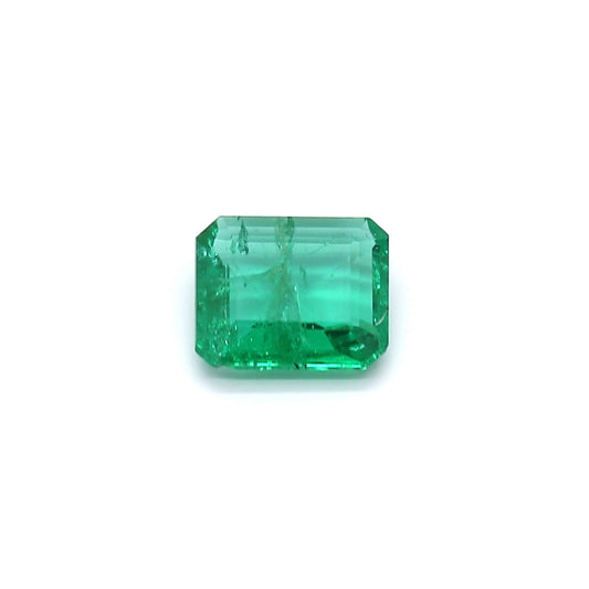 0.92ct Octagon Emerald, Minor Oil, Zambia - 7.17 x 6.18 x 2.51mm