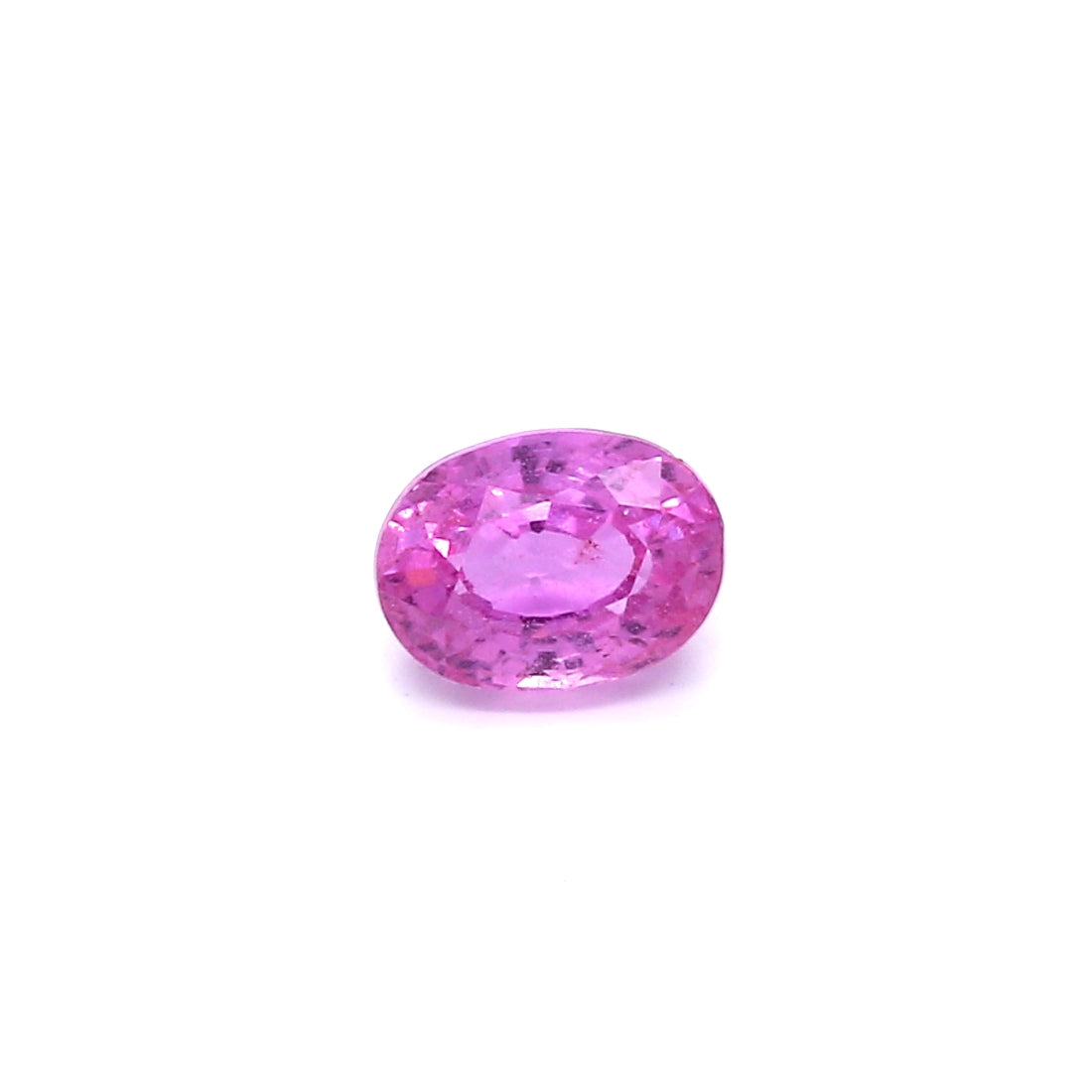 0.93ct Purplish Pink, Oval Sapphire, Heated, Madagascar - 6.19 x 4.59 x 3.45mm