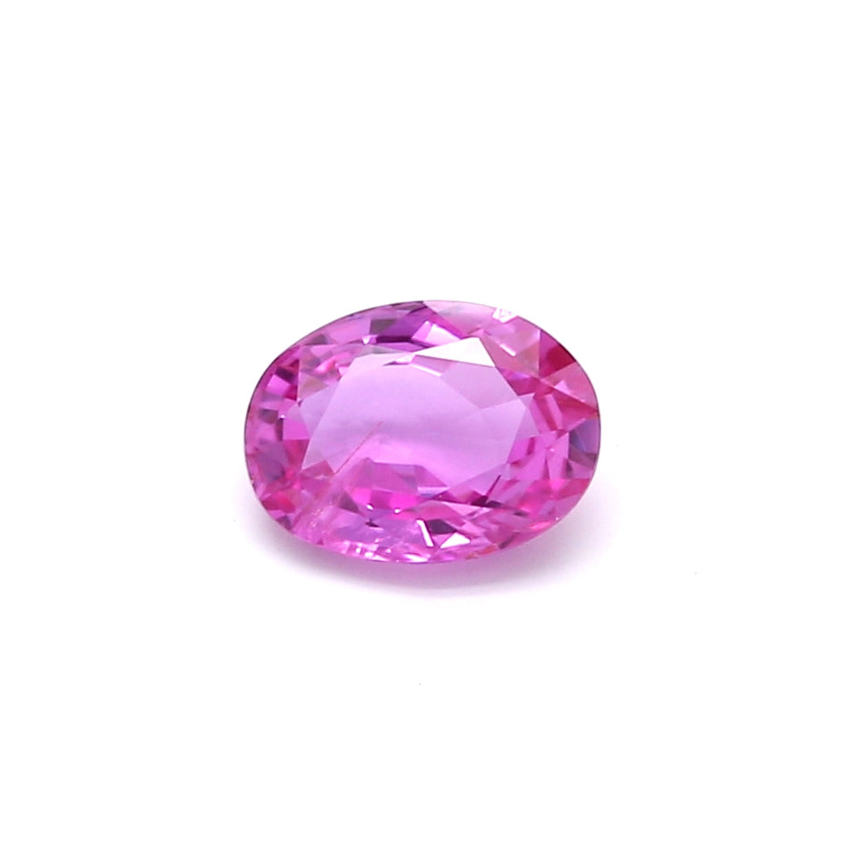 0.94ct Pink, Oval Sapphire, Heated, Madagascar - 7.07 x 5.24 x 2.87mm