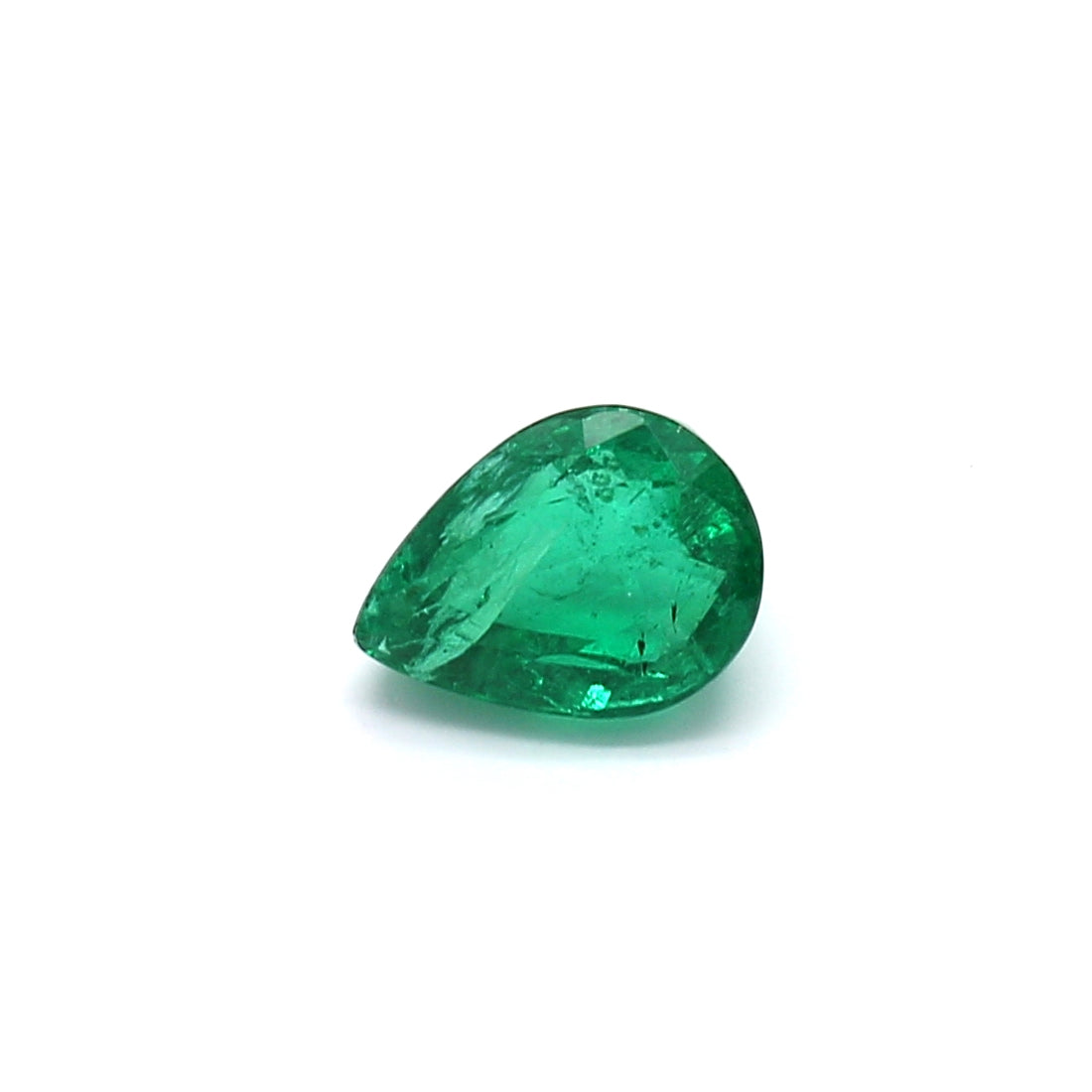 0.98ct Pear Shape Emerald, Minor Oil, Ethiopia - 7.43 x 5.50 x 3.86mm