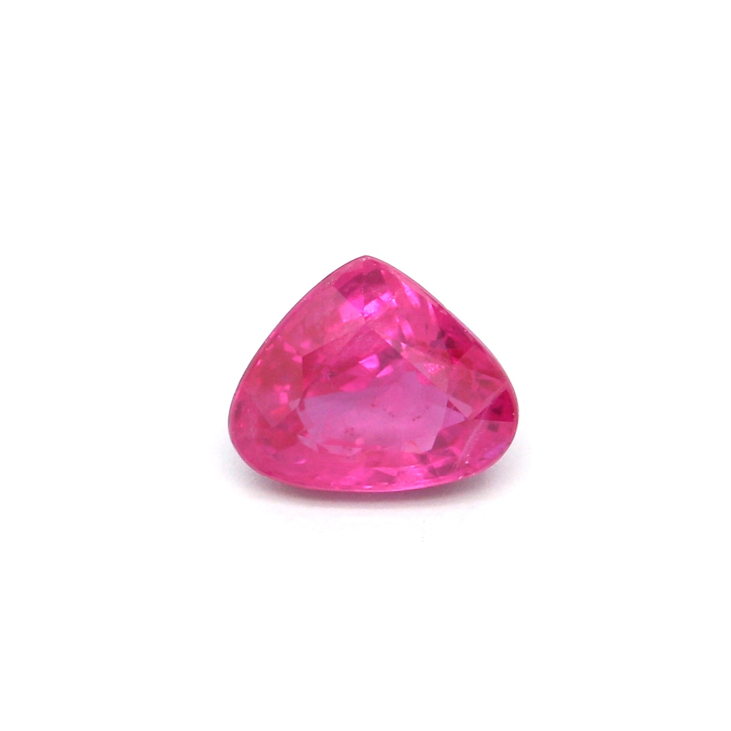 0.98ct Pinkish Red, Pear Shape Ruby, H(a), Myanmar - 5.50 x 6.51 x 3.42mm