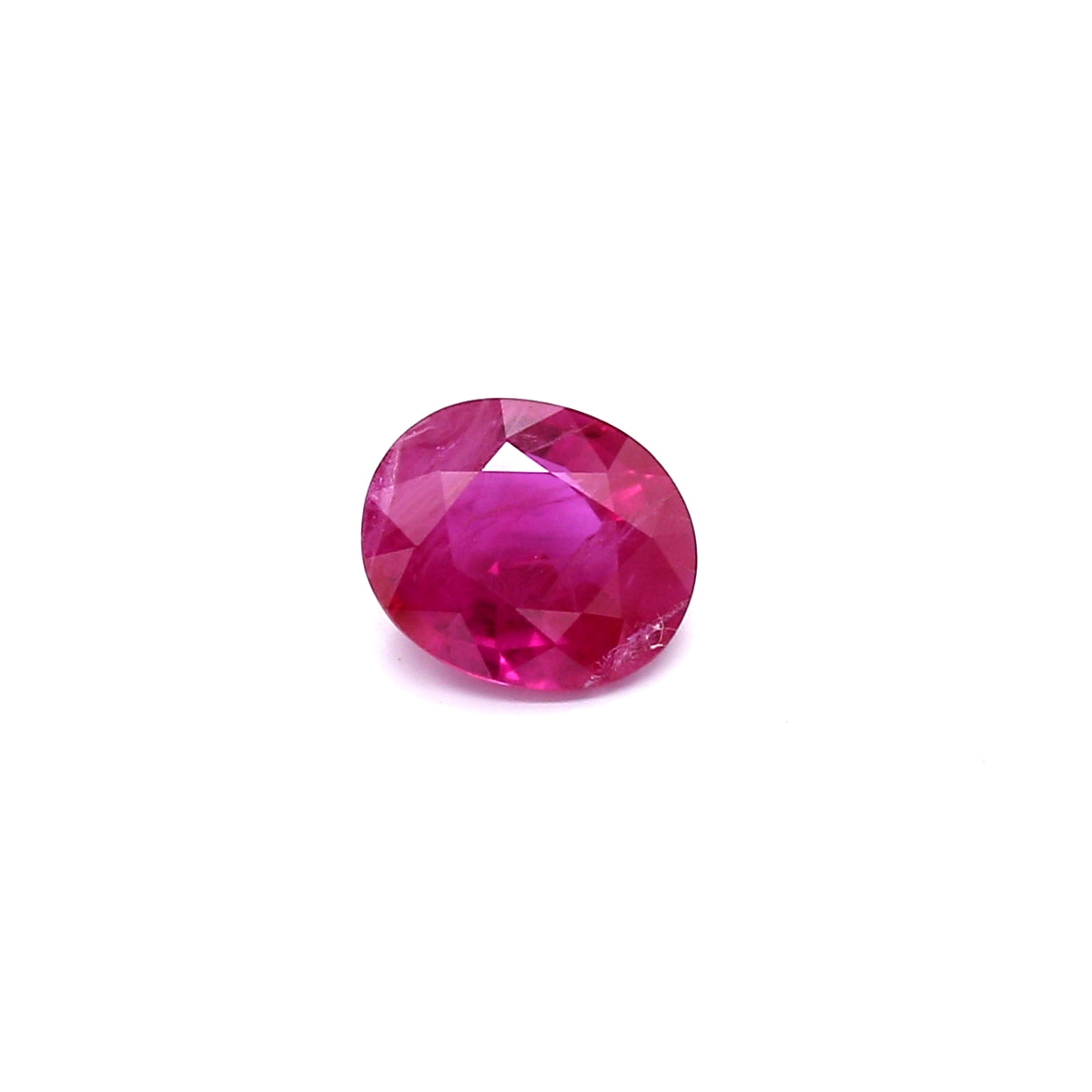 1.01ct Pinkish Red, Oval Ruby, H(b), Myanmar - 6.79 x 5.71 x 3.08mm