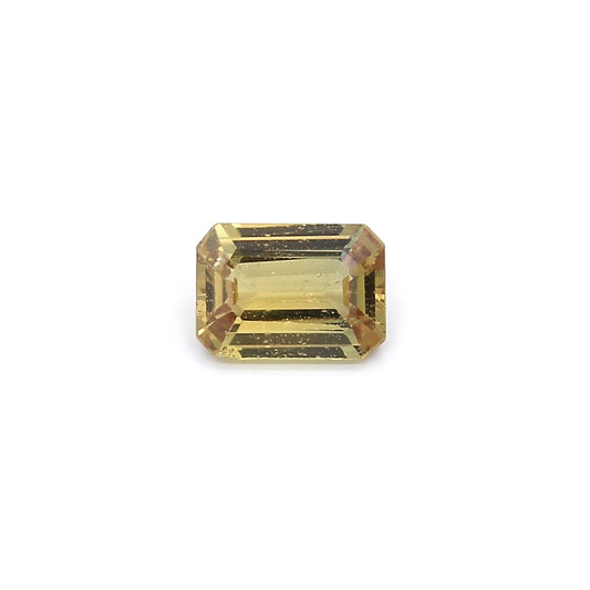 1.05ct Orangy Yellow, Octagon Sapphire, No Heat, Madagascar - 7.04 x 5.08 x 2.79mm