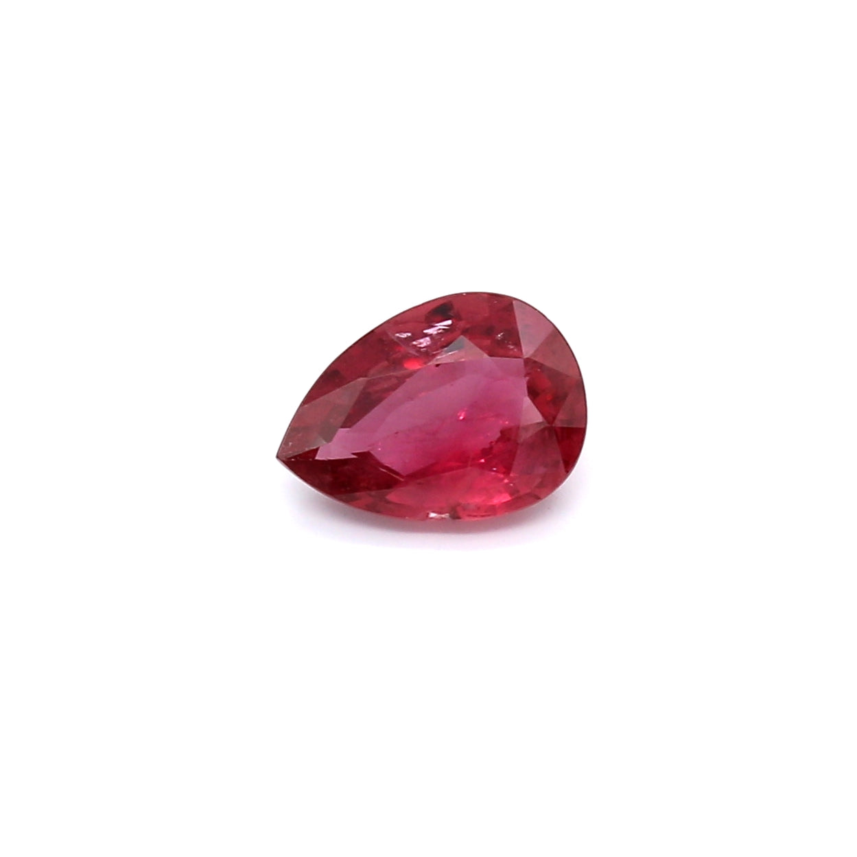 1.07ct Purplish Red, Pear Shape Ruby, H(a), Thailand - 8.03 x 5.76 x 2.88mm