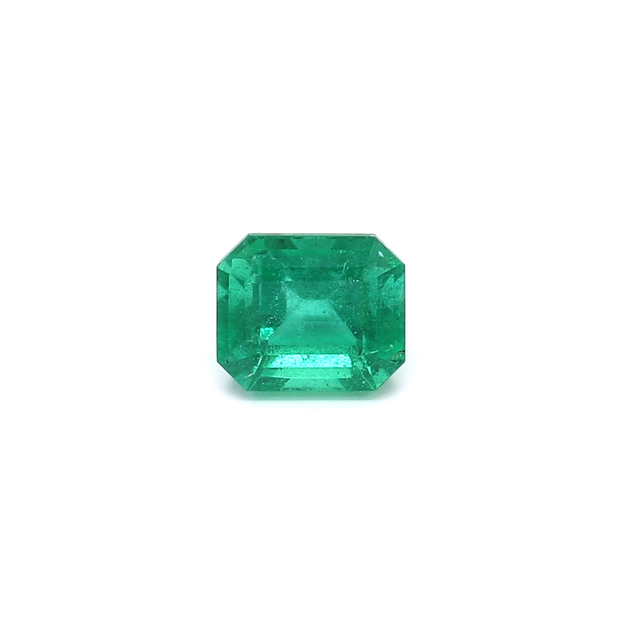 1.08ct Octagon Emerald, Minor Oil, Zambia - 6.62 x 5.62 x 4.29mm