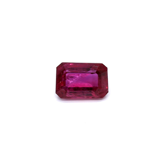 1.09ct Purplish Red, Octagon Ruby, H(b), Thailand - 6.97 x 4.77 x 3.06mm