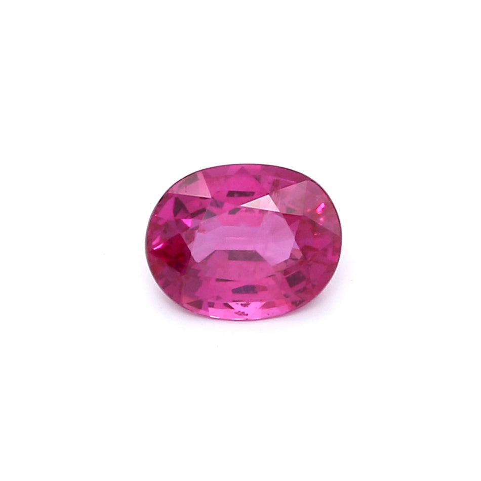 1.10ct Pink, Oval Sapphire, H(a), Myanmar - 6.83 x 5.41 x 3.36mm