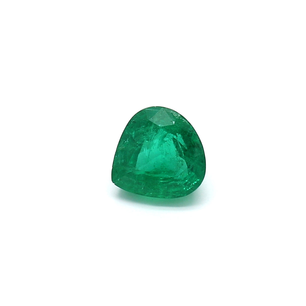 1.13ct Pear Shape Emerald, Minor Oil, Zambia - 6.73 x 6.56 x 4.25mm