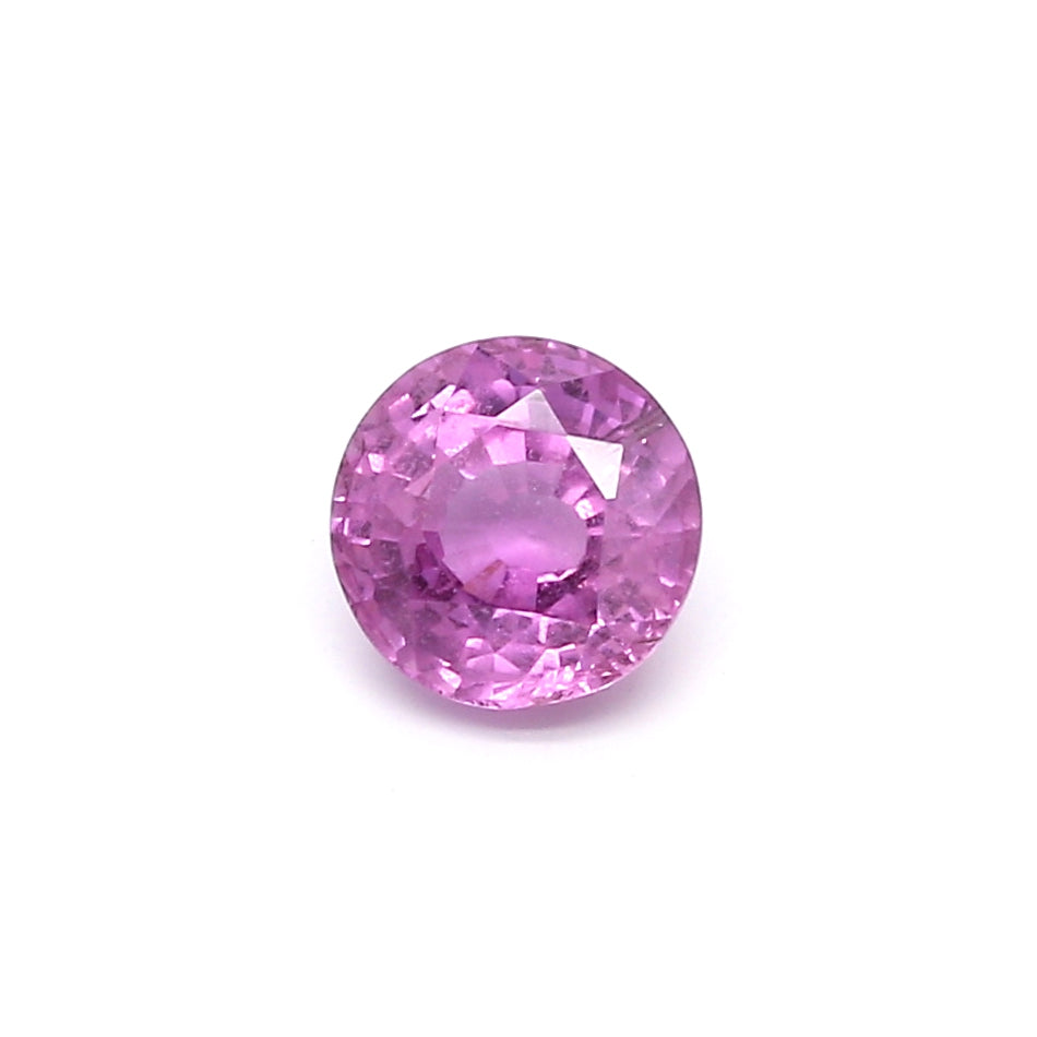 1.17ct Pink, Round Sapphire, Heated, Madagascar - 5.98 - 6.07 x 3.77mm