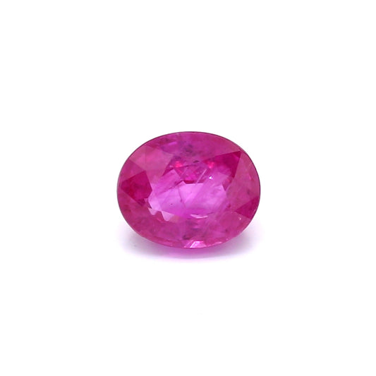 1.18ct Pink, Oval Sapphire, H(a), Myanmar - 6.67 x 5.53 x 3.55mm