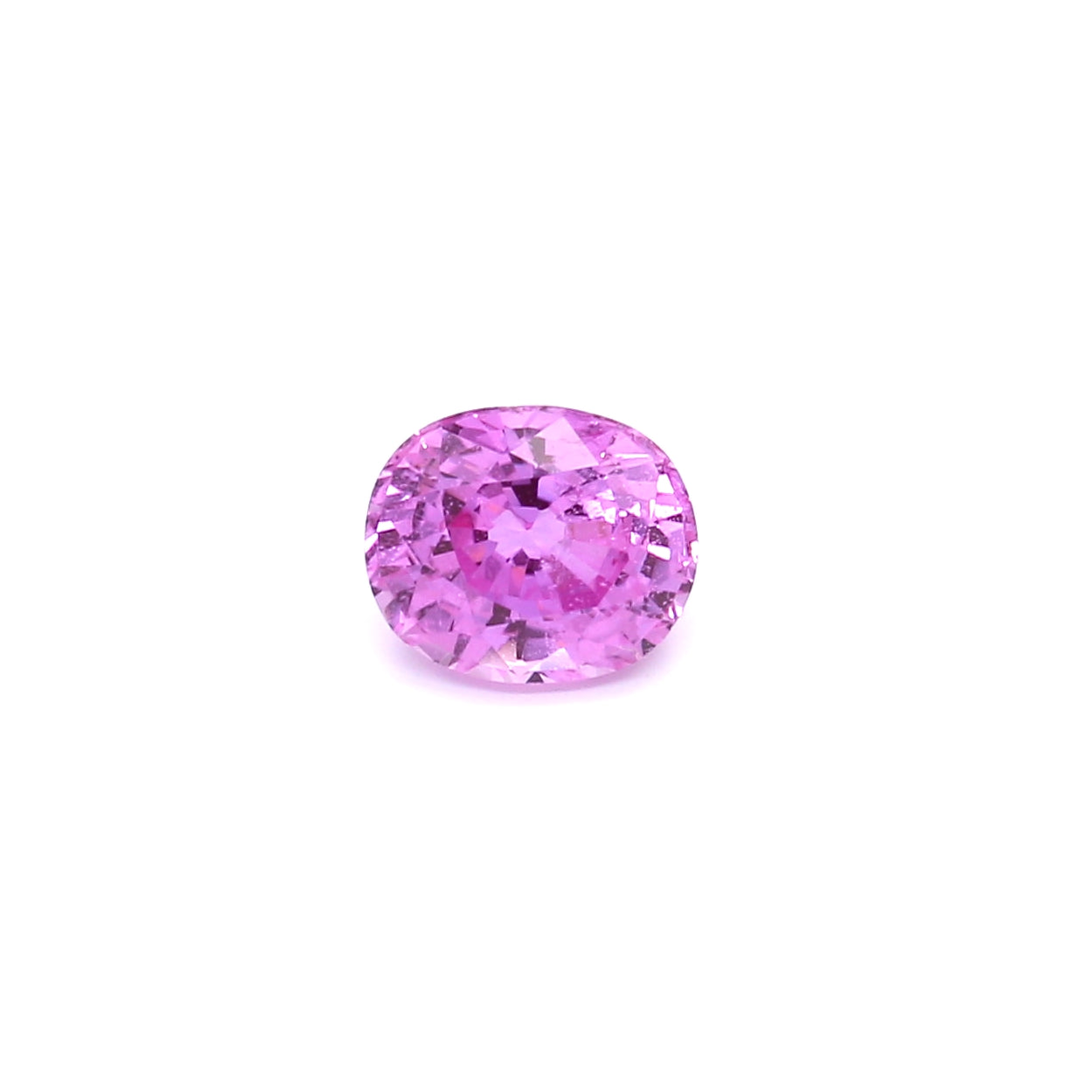 1.30ct Purplish Pink, Oval Sapphire, Heated, Madagascar - 6.69 x 5.62 x 4.14mm