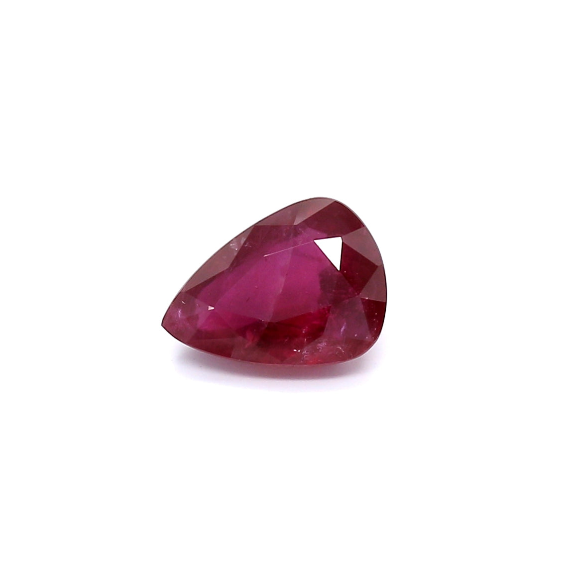 1.30ct Pear Shape Ruby, H(a), Thailand - 8.08 x 5.89 x 3.38mm