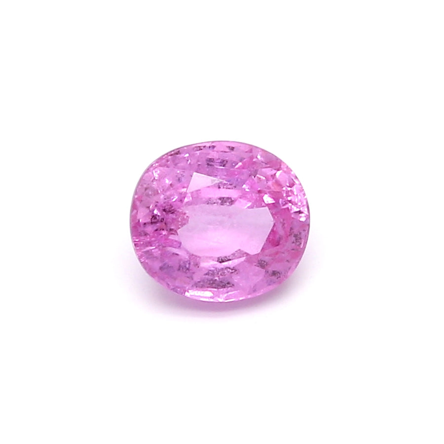 1.31ct Pink, Oval Sapphire, Heated, Madagascar - 6.50 x 5.75 x 3.83mm